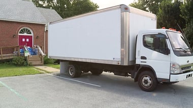 Truck at a Church (PS)