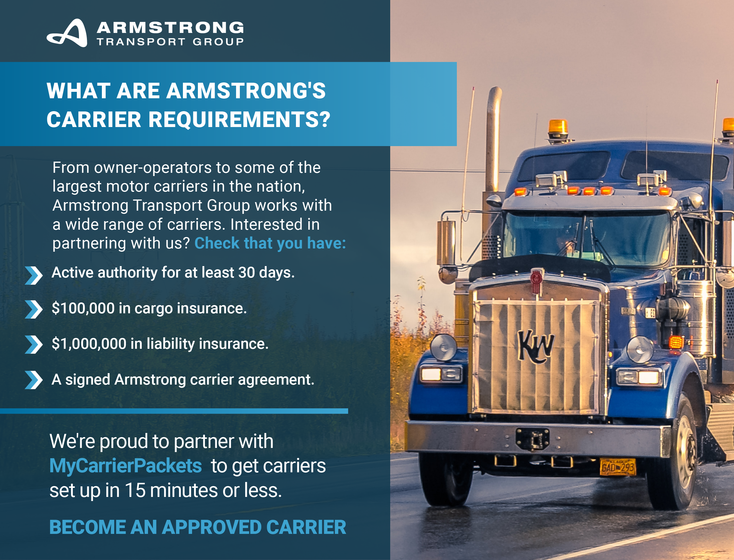 Armstrong Transport Group Carrier Requirements