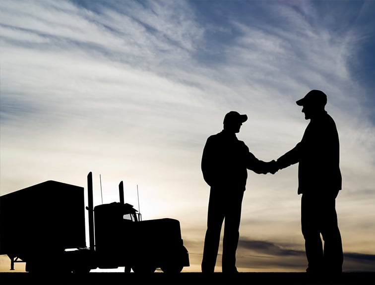 truck-handshake-silhouette